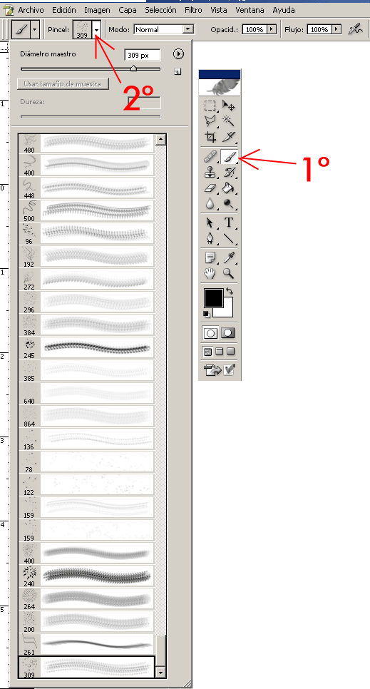 Improvisa :: Diseño Gráfico :: Crea tu própio pincel en photoshop