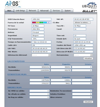 Improvisa :: Informática :: Experiencias con Bullet de Ubiquiti 