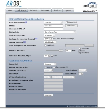 Improvisa :: Informática :: Experiencias con Bullet de Ubiquiti 