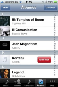 Improvisa :: Informática :: Borrar música comprada de IPhone